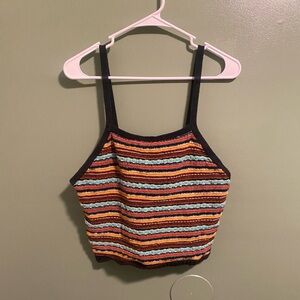 Forever 21 Multicolor Striped Tank Top